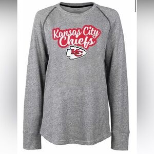 Kansas City Chiefs Women’s Grey Pastime Crew Sweatshirt